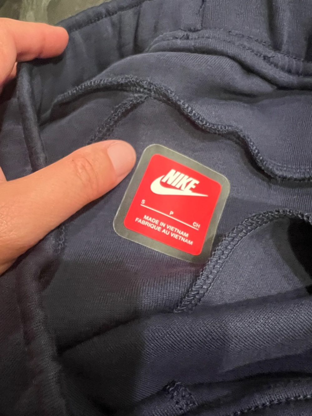 Nike Dark Blue Slim Tech Fleece Joggers - Picture 5 of 5